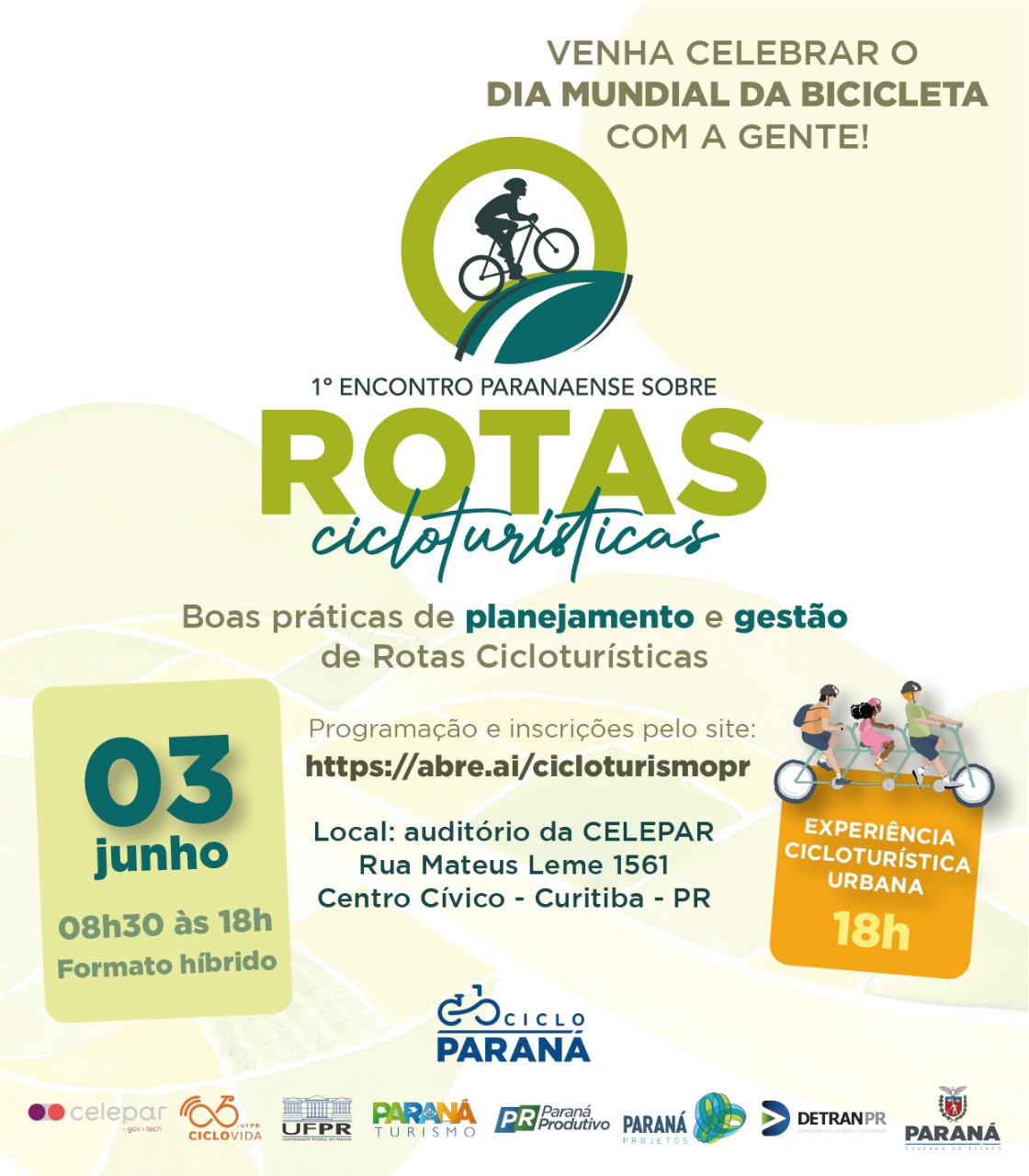 Evento promovido pelo Estado vai discutir cicloturismo com foco no desenvolvimento local